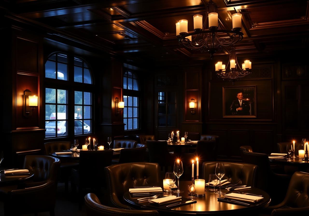 Interiorul restaurantului Steak House